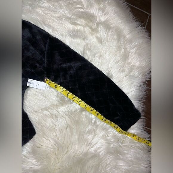 No Boundaries black quilted plush hooded short set sz Large - Picture 7 of 9